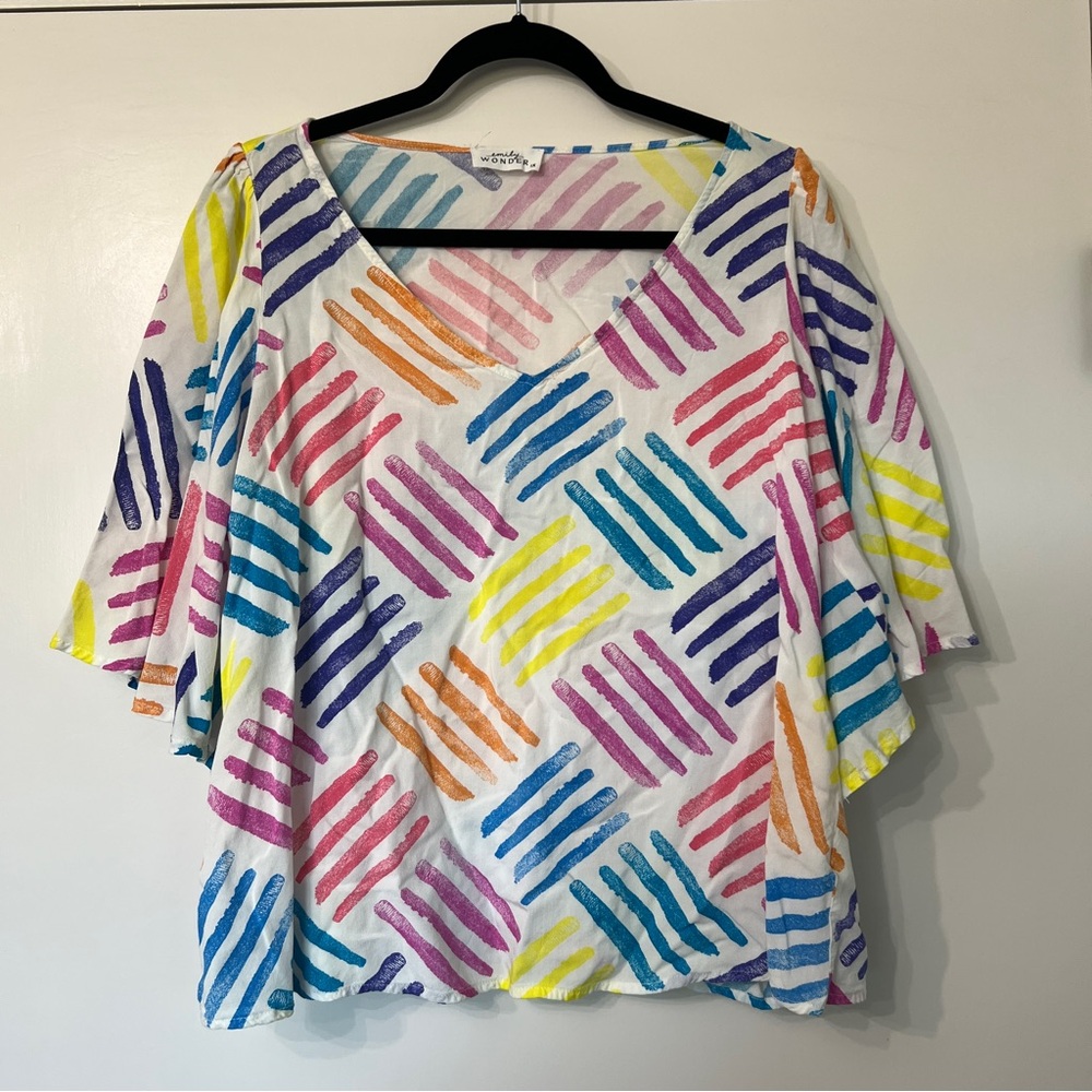 Paint Strokes Colorful Blouse